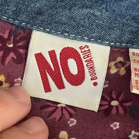 Vintage 90s no boundaries floral button up blouse - Picture 4 of 6